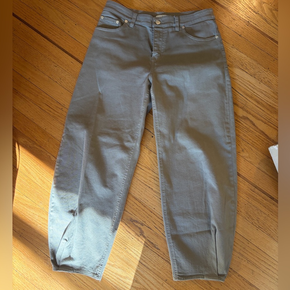 Tibi Brancusi jeans in dark clay.